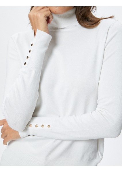 Triko Boğazlı Kazak Uzun Kollu Basic indirimleri