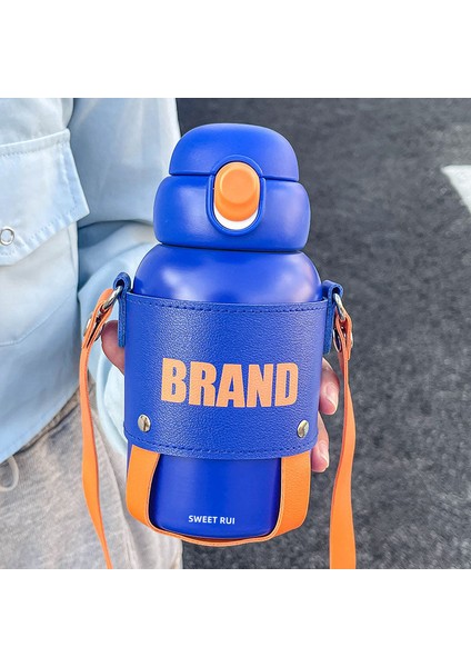 Basit Çapraz Açıklıklı Çelik Yalıtımlı Su Şişesi 600 ml (Yurt Dışından)