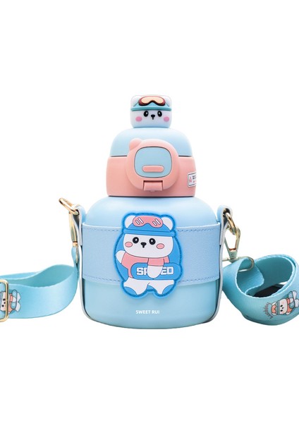 Karikatür Omuz Çantası Termal Su Şişesi 520ML (Yurt Dışından)