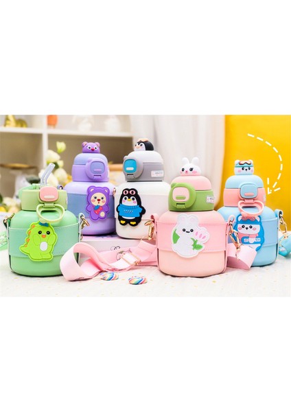 Karikatür Omuz Çantası Termal Su Şişesi 520ML (Yurt Dışından) fiyatları