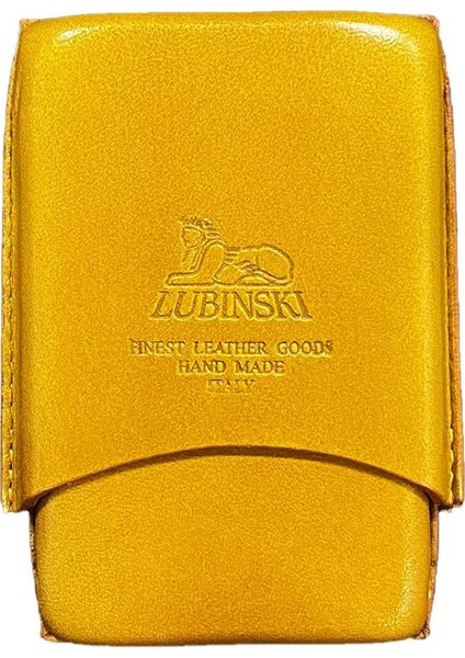 Italy Deri Toscanello Düz Taba 4'lü Puro Kılıfı