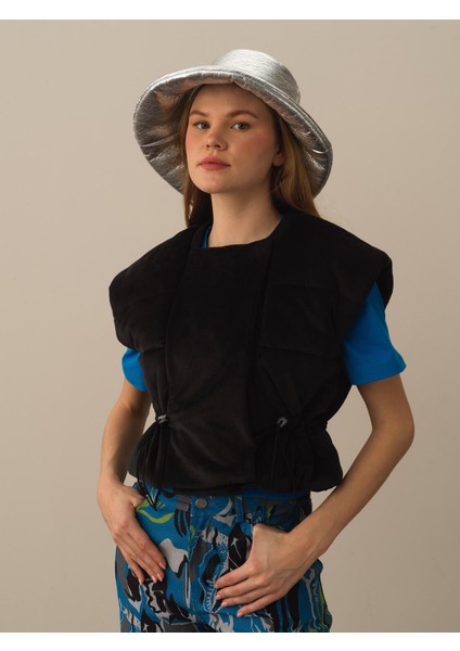 Kadın Siyah Esnek Dokulu Regular Fit Yelek fiyatları