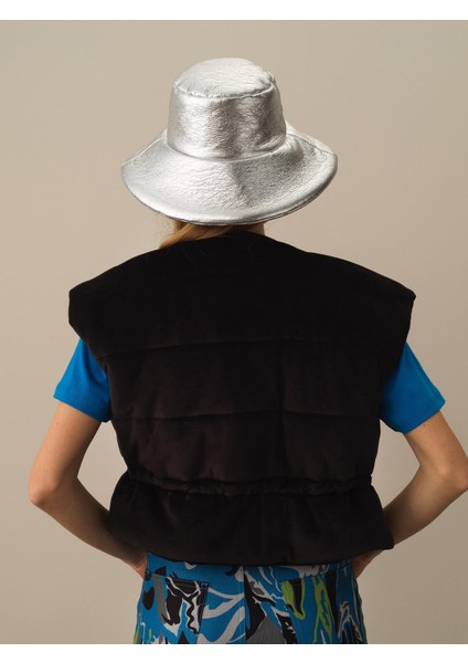 Kadın Siyah Esnek Dokulu Regular Fit Yelek fırsatları