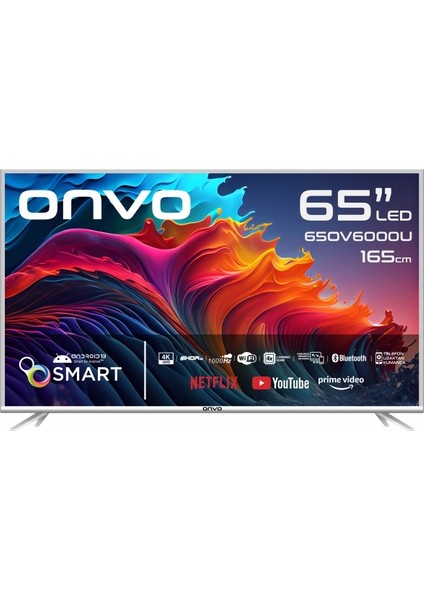 65OV6000U 65" 165 Ekran Uydu Alıcılı 4K Ultra HD Smart LED TV
