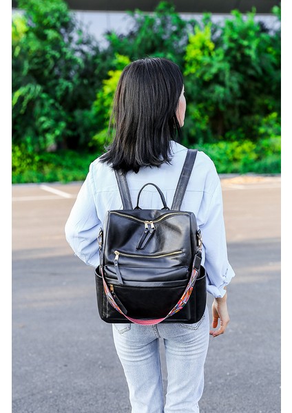 Backpack Büyük Kapasiteli Sırt Çantası Kadın Avrupa ve Amerikan Retro Bayan Sırt Çantası (Yurt Dışından) fiyatları