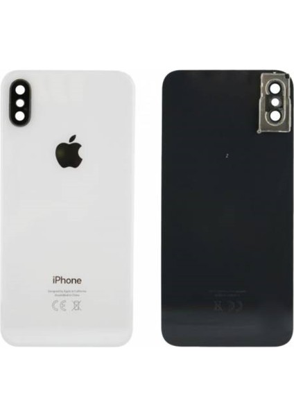 Kadrioğlu Iphone x Arka Pil Kapağı Full Kamera Lensli Beyaz