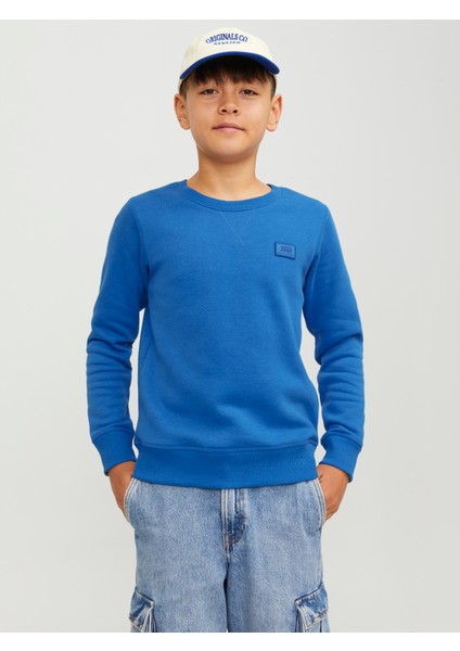 Jack & Jones Logo Nakisli Bisiklet Yaka Sweatshirt - Çocuk