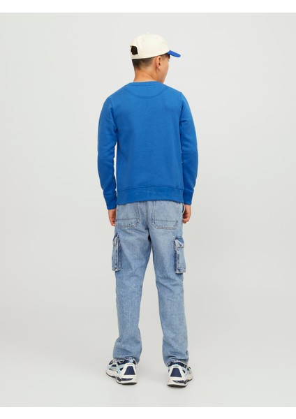 Jack & Jones Logo Nakisli Bisiklet Yaka Sweatshirt - Çocuk