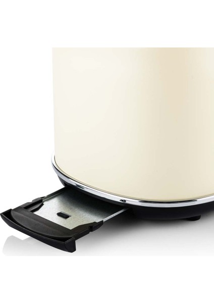 Ekmek Kızartma Makinesi - Retro Series 2 Slice Toaster Beyaz (Krem) modelleri