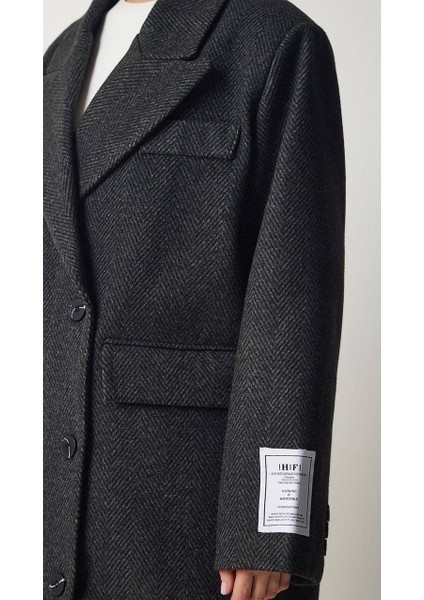 Siyah Arma Detaylı Balıksırtı Kaban 23K44052 modelleri