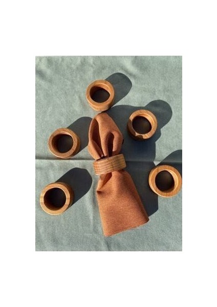 6’lı Ahşap Peçete Yüzüğü