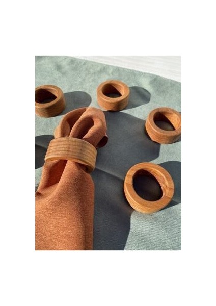 6’lı Ahşap Peçete Yüzüğü modelleri