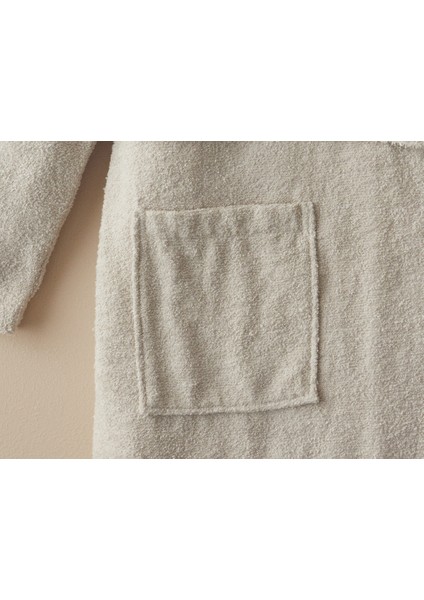 Wolin Pamuk Polyester Bordürlü Bornoz L-Xl Taş Rengi modelleri