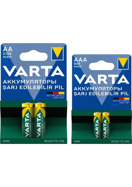 Plug (2X2100 Aa Kalem +2X800 Aaa Ince ) Şarj Cihazı+Saklama Çantası modelleri