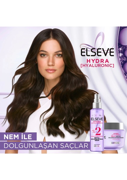 L'oréal Paris Elseve Hydra [hyaluronic] 72 Saat Nem ile Dolgunlaştıran Maske 300 ml + Saç Tokası fırsatları