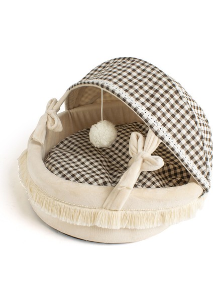 Yeni Kedi Yuvası, Güzel Görünümlü, Dört Mevsim Evrensel Kedi Yatağı, Kanepe, Yarı Kapalı Kedi Yuvası, Evcil Hayvan Malzemeleri (Yurt Dışından)