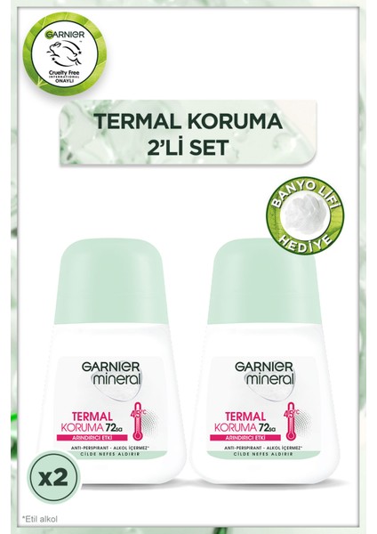 2'li Mineral Termal Koruma Roll-On Deodorant Lif Armağan