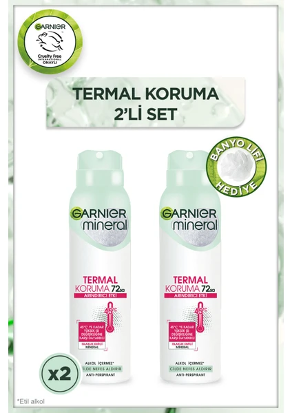 2'li Mineral Termal Koruma Sprey Deodorant Lif Armağan