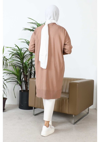 Vizon Bisiklet Yaka Merserize Salaş Triko Tunik fırsatları