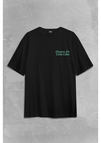 Skull Kurukafa Renkler Latince Urban Street Culture Wear Sokak Sırt Ön Baskılı Oversize Tişört T-Shirt fiyatları