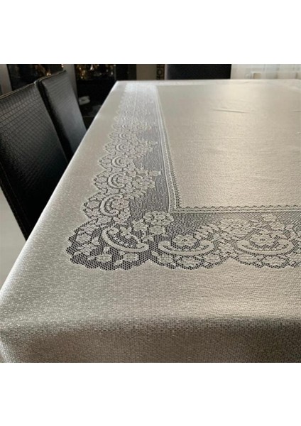 Tül Masa Örtüsü Şık Tasarım Dantelli Dertsiz 160X220 fiyatları