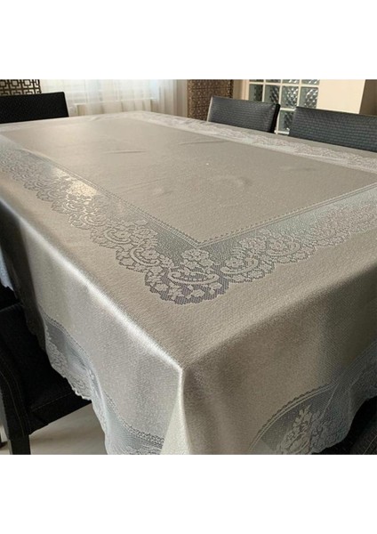 Tül Masa Örtüsü Şık Tasarım Dantelli Dertsiz 160X220 modelleri
