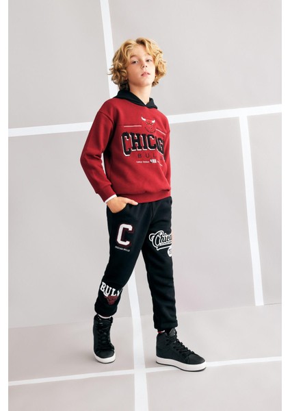 Erkek Çocuk NBA Chicago Bulls Oversize Fit Bisiklet Yaka Kalın Sweatshirt A5529A823WN fiyatları
