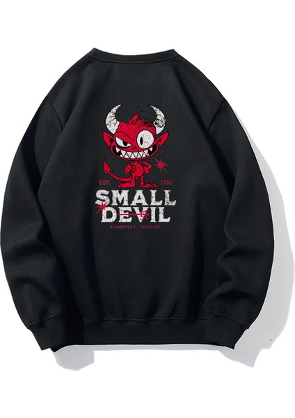 Brz Collection Unisex Oversize Small Devil Sweatshirt