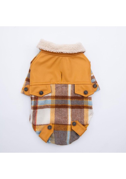 Hardal Plaid Küçük Irk Köpek Kabanı fiyatları