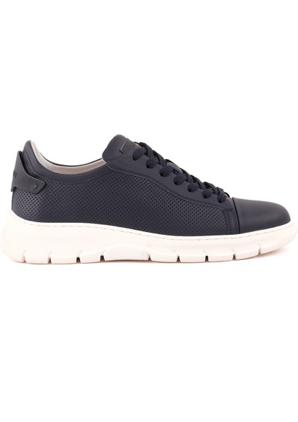 L4846 Deri Erkek Casual Ayakkabı Lacivert