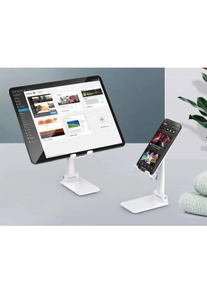 Meks'ten Masa Üstü Telefon Standı, Telefon ve Tablet Tutucu Stant, Yükseklik ve Bakış Açısı Ayarlanabilir Işlevsel Telefon Tutucu ve Tablet Standı indirimleri
