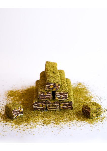 Antep Fıstıklı Çikolatalı Baklava Lokum 500 gr