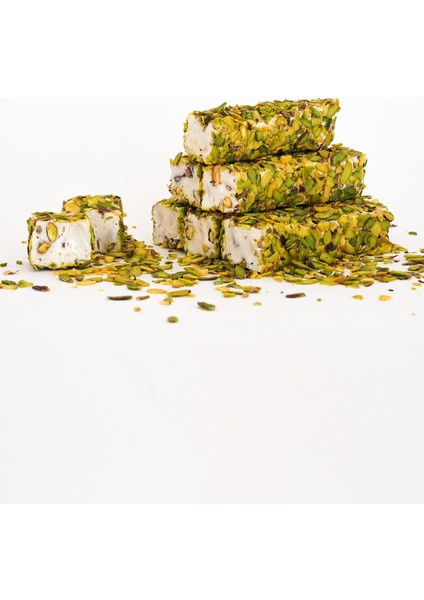 (1 kg) File Fıstıklı, Vanilyalı Fıstıklı Kesme Fitil Lokum