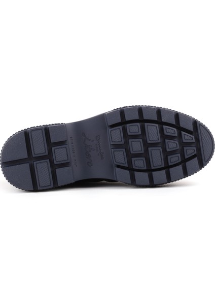 L4977 Deri Erkek Casual Ayakkabı Lacivert