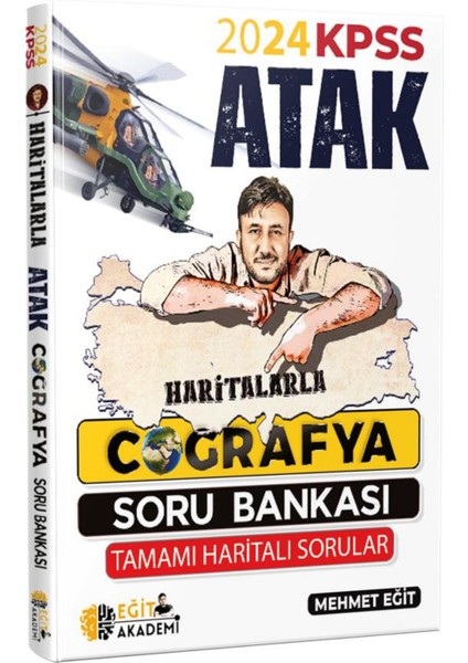 Mehmet Eğit KPSS Haritalarla Atak Coğrafya Soru Bankası