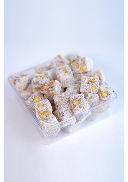 Hindistan Cevizli Çifte Kavrulmuş Antep Fıstıklı Lokum 1 kg