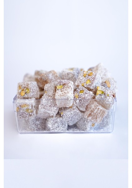 Hindistan Cevizli Çifte Kavrulmuş Antep Fıstıklı Lokum 1 kg fiyatları