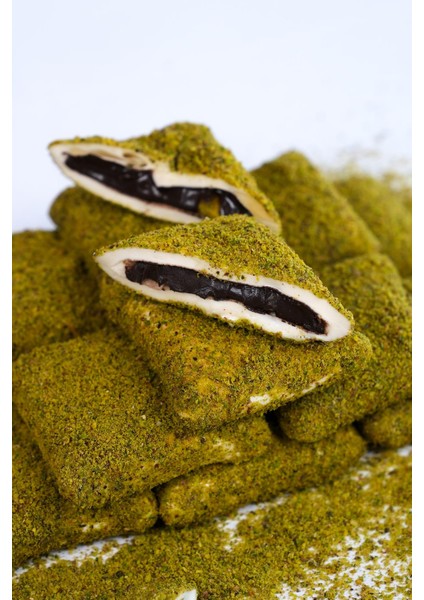 Antep Fıstıklı Çikolatalı Bohça Lokum 500 gr