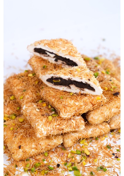 Kadayıflı Antep Fıstıklı Çikolatalı Bohça Lokum 500 gr fiyatları