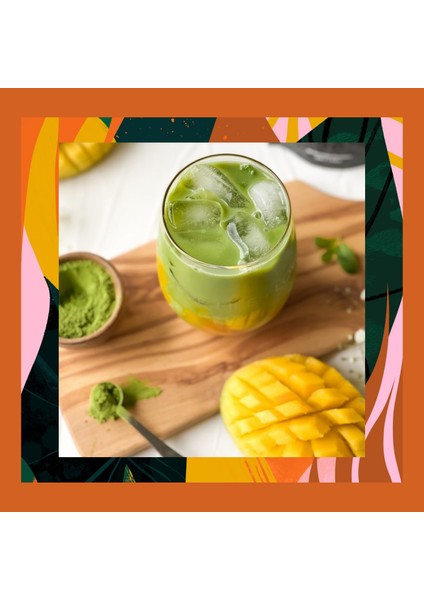 Mango Matcha - Mango Aromalı Matcha, 50 Gr