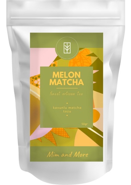 Melon Matcha - Kavun Aromalı Matcha, 50 Gr