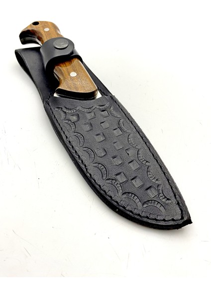 El Yapımı Kişiselleştirilebilir Kök Ceviz - Mika Kabzeli Paslanmaz Çelikten Kamp Bıçağı Doğa Bıçağı fiyatları