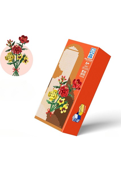 JeaLove Jea·love Çiçek Gülü Parçacık Yapı Taşları (494PCS) (Yurt Dışından)