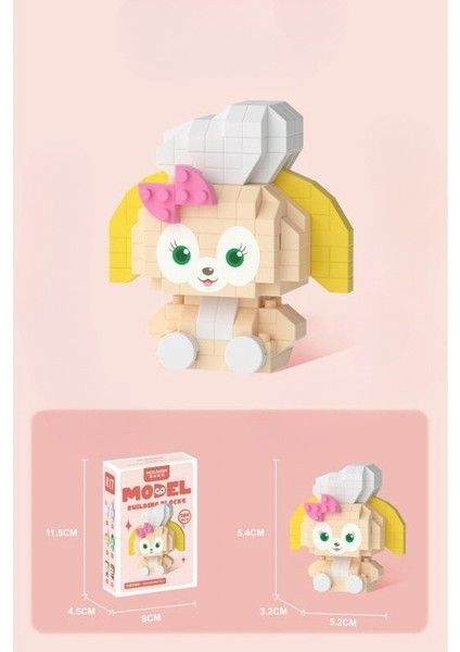 JeaLove Jea·love Mini Qiqi Köpek Yapı Taşları (208PCS) (Yurt Dışından)