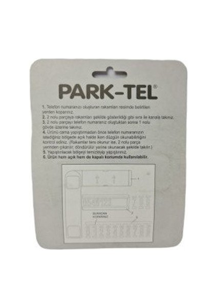 Park Tel - Aracınızda Telefon Numaranız Gözüksün