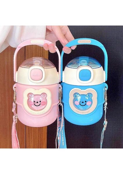 Sweet Ruı Çapraz Pipetli Çocuk Çelik Su Şişesi 700ML (Yurt Dışından) fırsatları