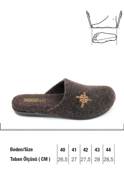 Kışlık Erkek Keçe Çıkarılabilir Taban Ev Bahçe Terlik indirimleri