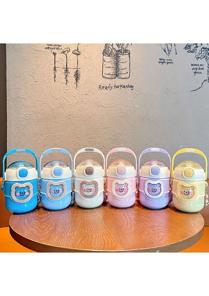 Sweet Ruı Çapraz Pipetli Çocuk Çelik Su Şişesi 700ML (Yurt Dışından) fiyatları