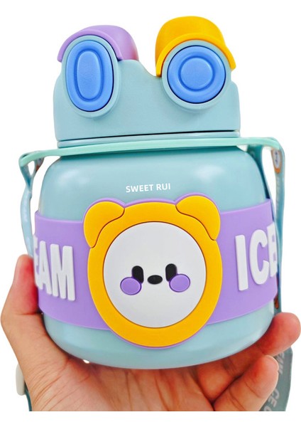 Sweet Ruı Çocuk Çapraz Açıklıklı Yalıtımlı Su Şişesi 850ML (Yurt Dışından)