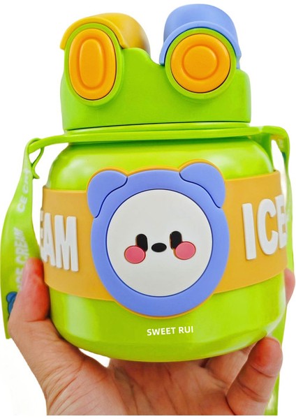 Sweet Ruı Çocuk Çapraz Açıklıklı Yalıtımlı Su Şişesi 850ML (Yurt Dışından)